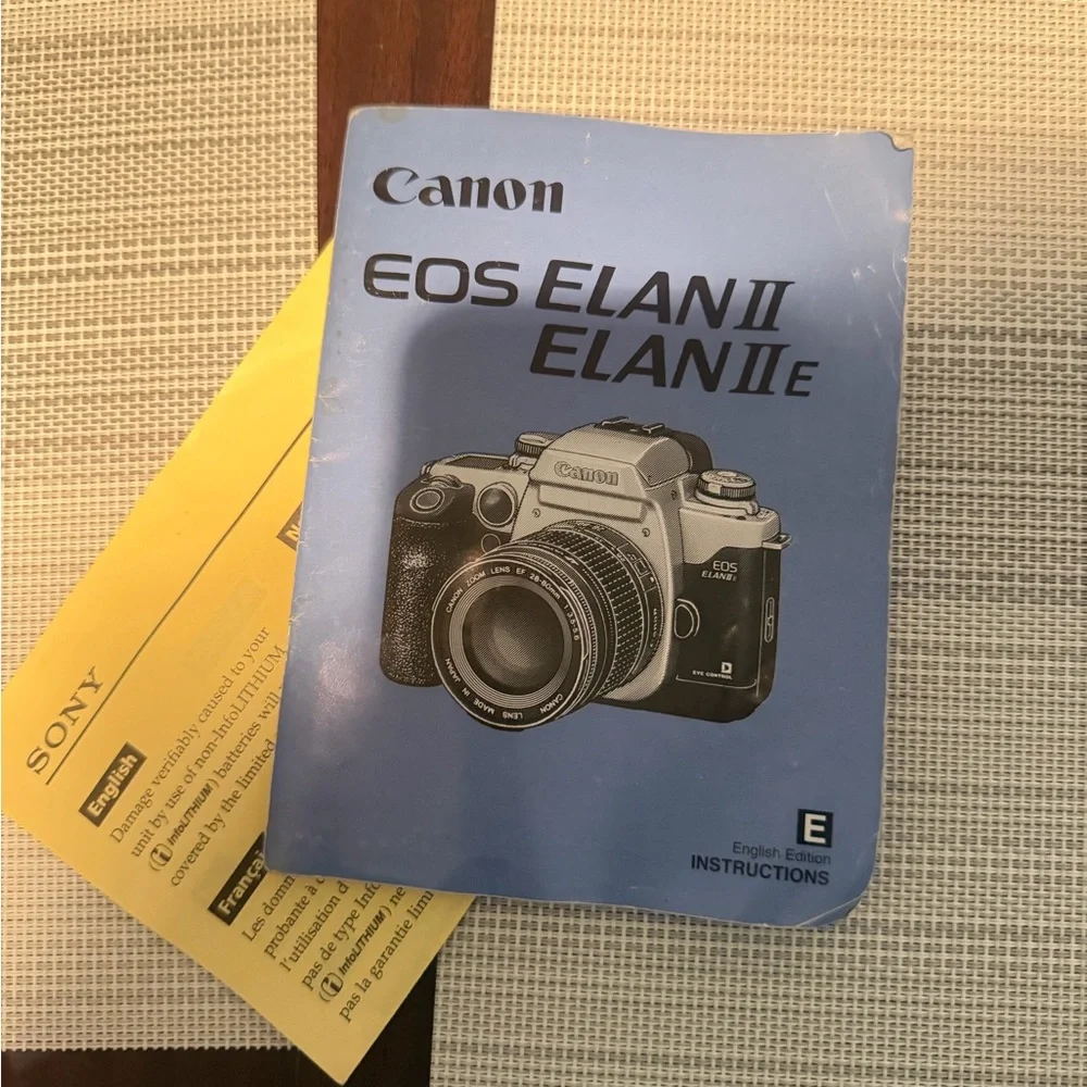 Canon EOS Elan II Camera with Black and Gray Finish